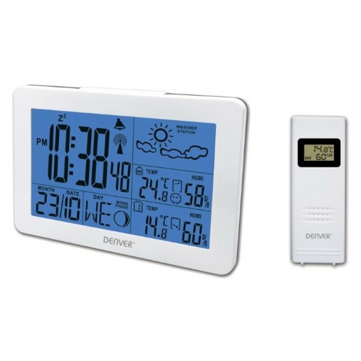 Multi-function Weather Station Denver Electronics 117160000070 White Black