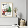 Merry Christmas-14CT Stamped Cross Stitch 32*45cm/12.6*17.72in(Brand)