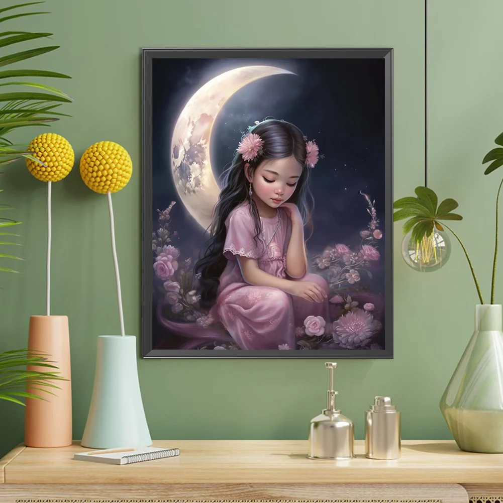 Diamond Painting - Full Round Drill - Girl(Canvas|40*50cm)