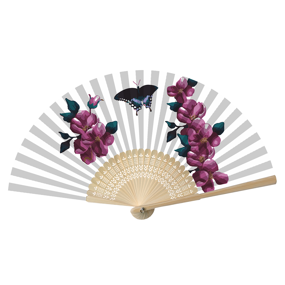 

Butterfly - Paint By Numbers - Folding Fan, 501 Original