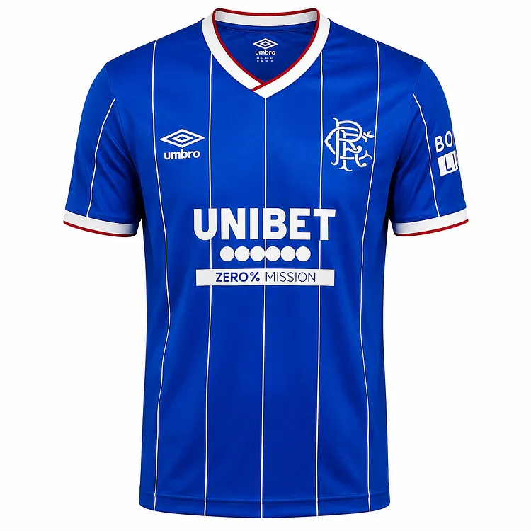 【S~4XL】Rangers 26/27 Home Football Jersey - Correct Version1:1 Thai Quality
