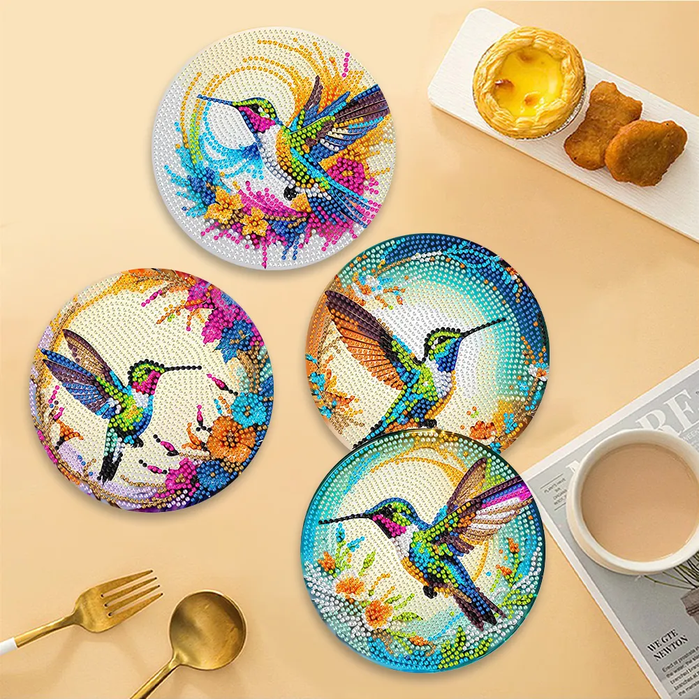 DIY Diamond Dot Kits Hummingbirds Diamond Crafts Projects for Beginners