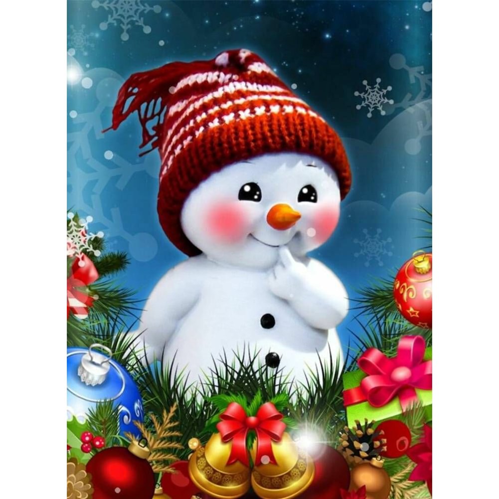 Diamond Painting - Full Round - Red Cheeks Snowman(30*40cm)