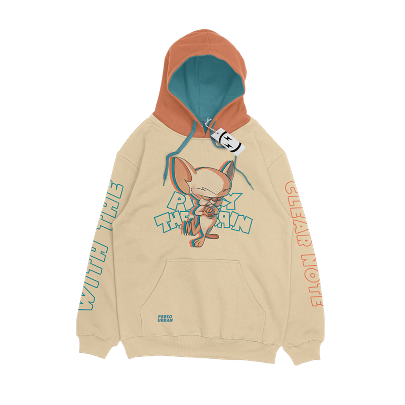 Pinky And The Brain Printed Men's Hoodie
