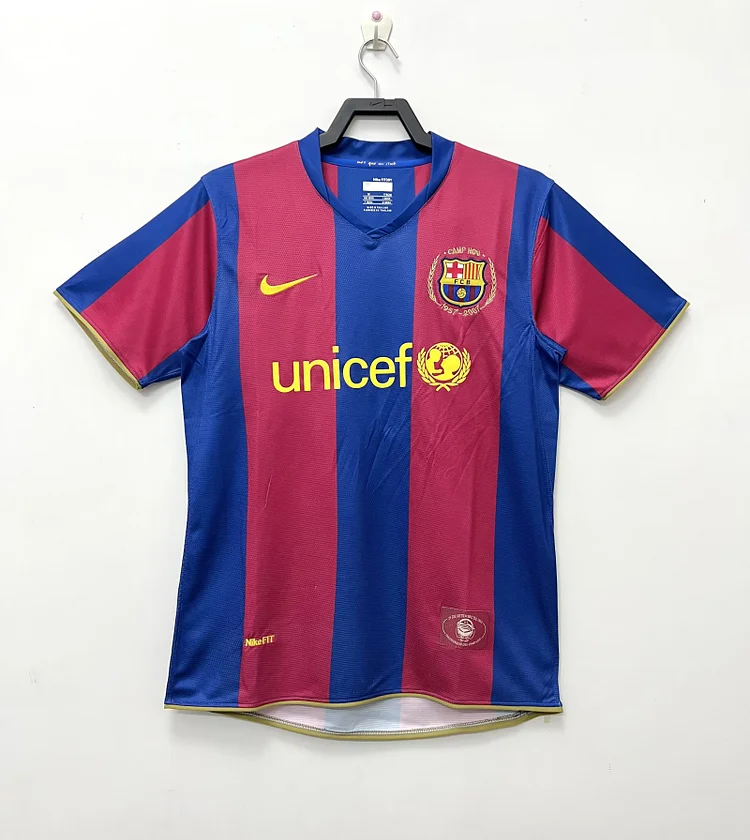 2007-08 Barcelona Home Retro Jersey