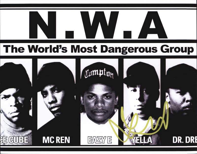 N.W.A. Dj Yella authentic signed rap 8x10 Photo Poster painting W/Cert Autographed A0003