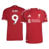 ISAK #9 Liverpool Home Authentic Soccer Jersey 2025/26