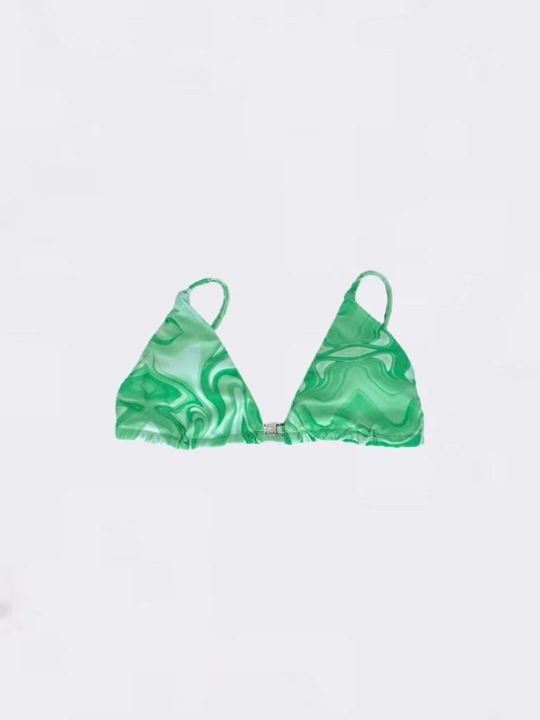 Green With Envy Bikini Top