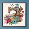 Diamond Painting-DIY Crystal Rhinestone Sewing Machine
