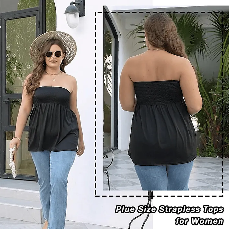 Women&rsquo;s Sexy Ruched Strapless Top