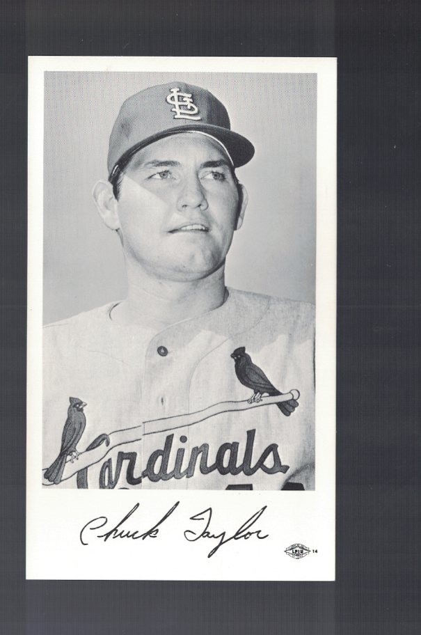 Chuck Taylor St. Louis Cardinals 3 x 5 1/2 Baseball Photo Poster painting RH2