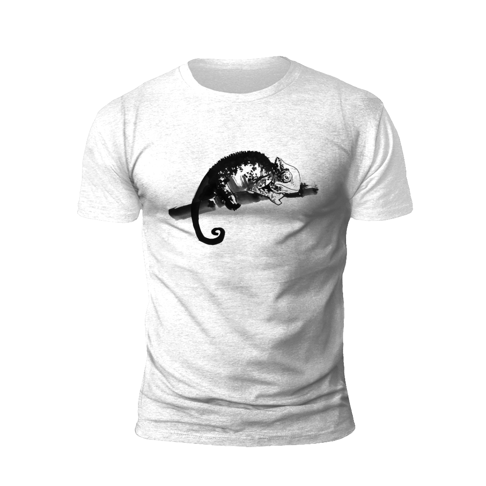 Inked Chameleon: The Artistic Reptile T-shirt