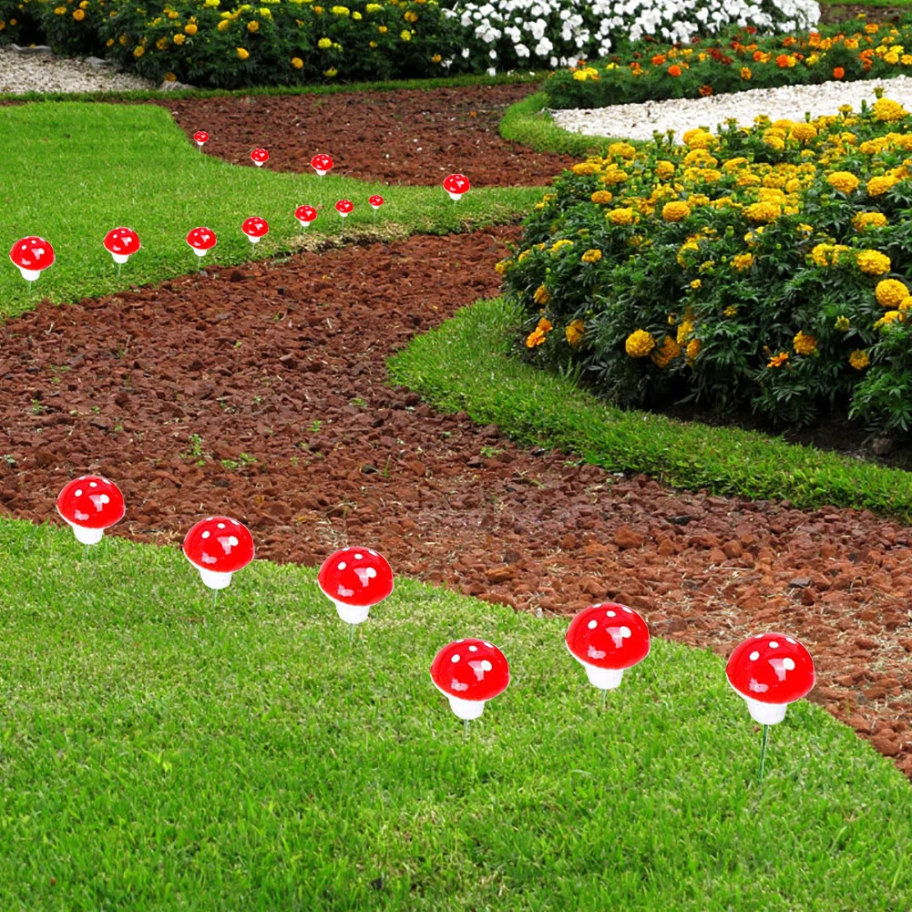 10pcs 2cm Foam Plant Mini Artificial Mushroom DIY Garden Bonsai Decor Props