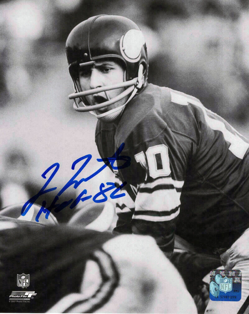 Fran Tarkenton Minnesota Vikings Signed 8x10 Autographed Photo Poster painting Reprint