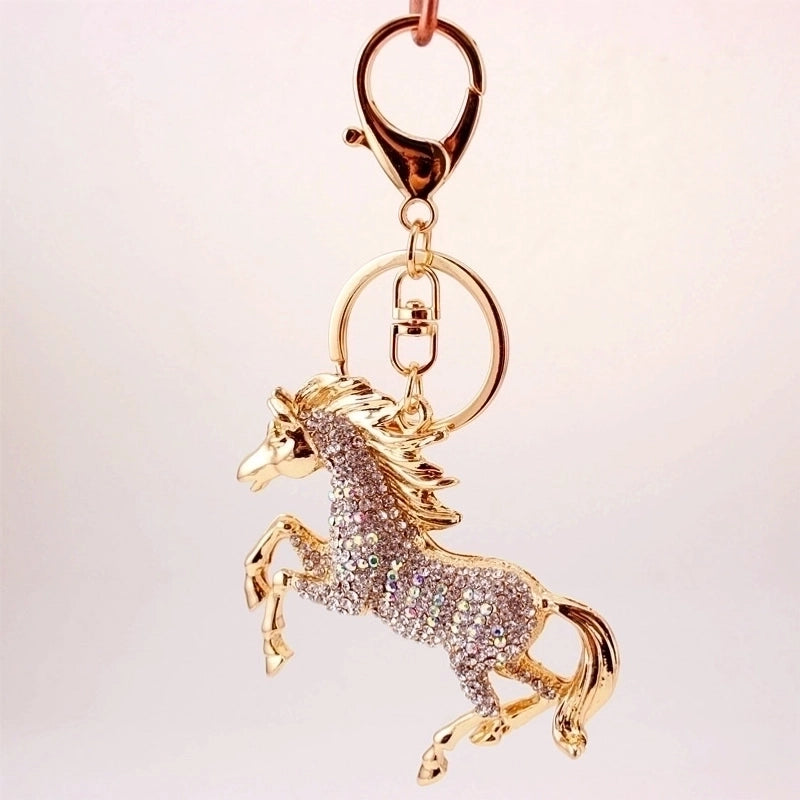Fashion Zodiac Horse Diamond Keychain