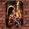 Eddie Van Halen - Panneaux en &eacute;tain m&eacute;tallique(20*30cm/30*40cm) - Musique