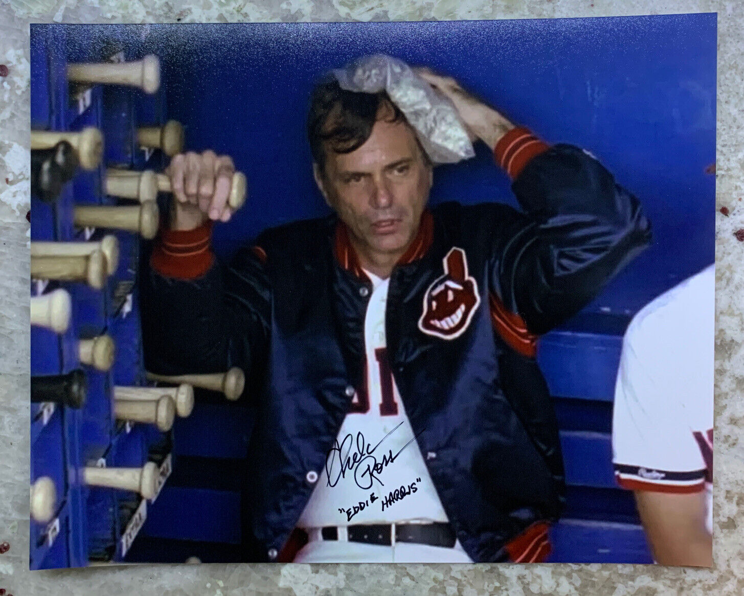 CHELCIE ROSS signed 8x10 MAJOR LEAGUE MOVIE Photo Poster painting EDDIE HARRIS Cleveland Indians