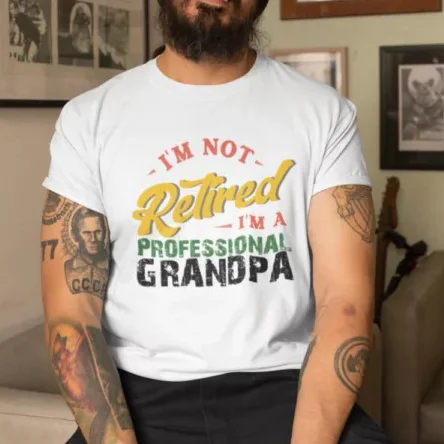 Father'S Day I'M Not Retired, I'M A Professional Grandpa Gift Tee