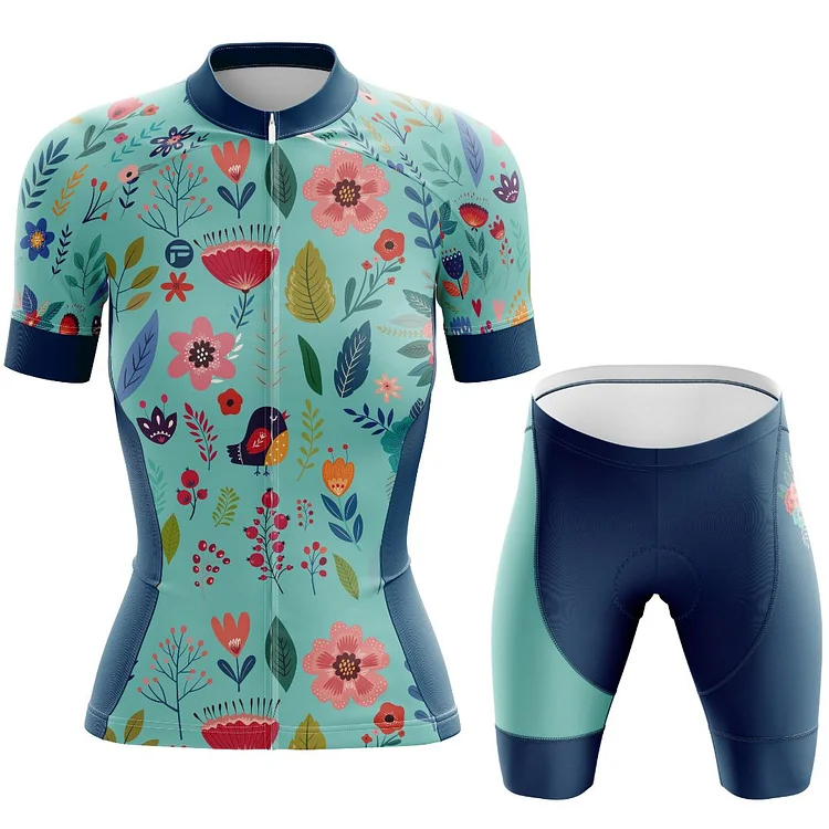 Blooming Garden | Women's Short Sleeve Cycling Set