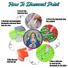 6PCS Diamond Painting Virgin Stain Glass Coasters Kits