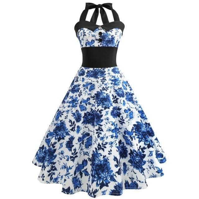 Casual Floral Retro Vintage Dress
