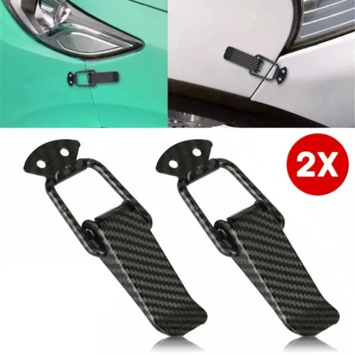 Dronehint 2Pcs Car Exterior Parts Hook Lock Clip Bumper Fastener Clips Accessories Black (For: Acura) Parts