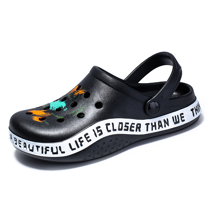 Gameglobeplanet Men's Lightweight PVC Sandals Platform Slippers 2025 Summer Slip on Shoes Male Vacation Beach Sandals Flip Flops Man Size 40-45