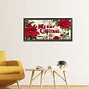 (50*25cm)Christmas Flower - Full Round Drill Diamond Painting