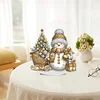 Diamond Painting Acrylic Winter Snowman Desktop Art Kits for Home Office