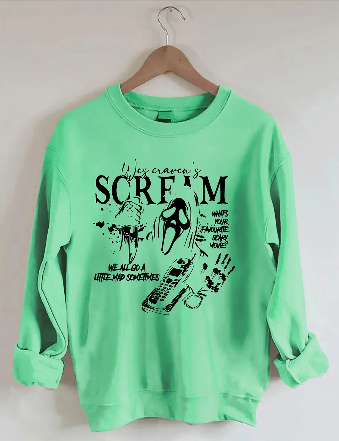 Vintage Ghostface Halloween Sweatshirt