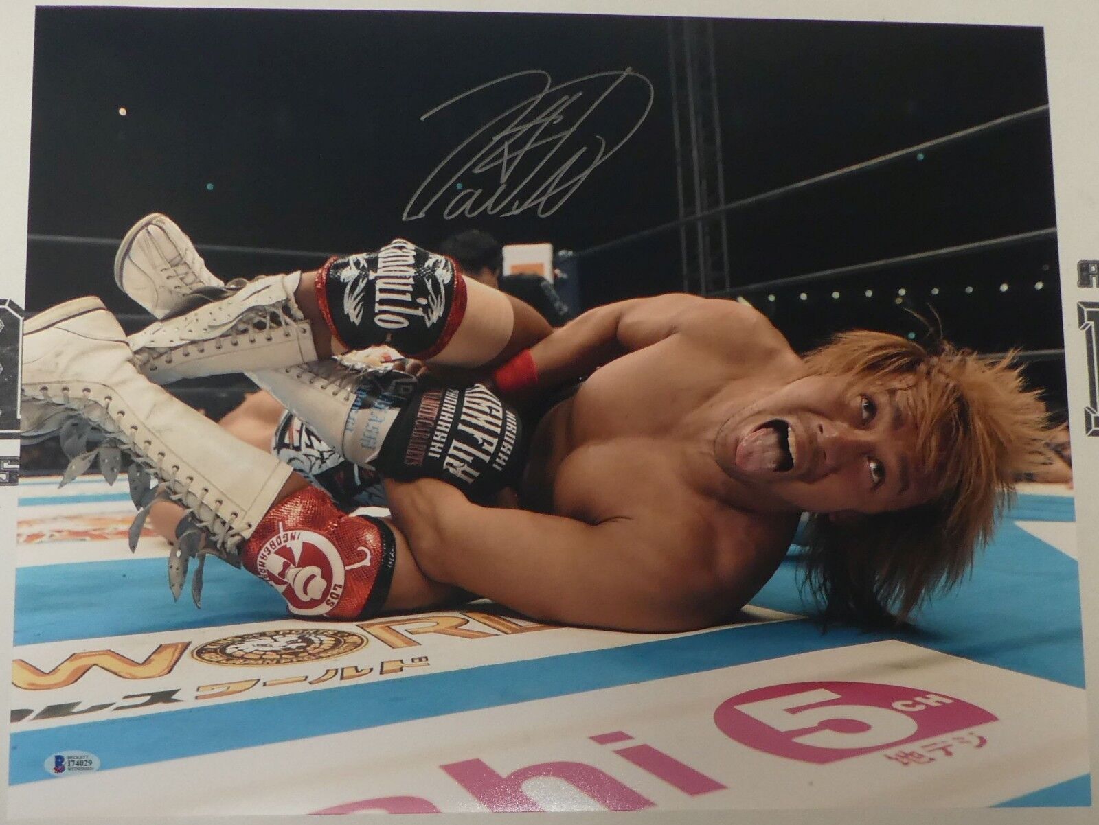 Tetsuya Naito Signed 16x20 Photo Poster painting BAS COA New Japan Pro Wrestling NJPW Picture 1