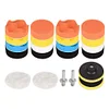 22Pcs 3 Inch Car Polisher Pads Kit Reusable Buffer Drill Wheel Polisher Washable
