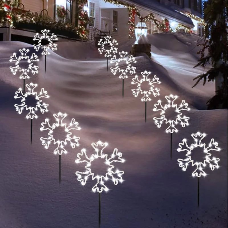Christmas Snowflake Passage Stake Lights