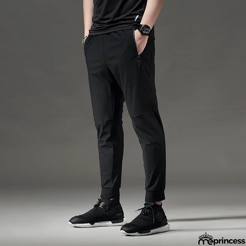 Men's Polyester Drawstring Closure Sweatpants Gymwear Trousers