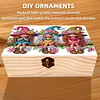 5D DIY Diamond Painting Handmade Wood Storage Box Crystal Storage Case (Girl)