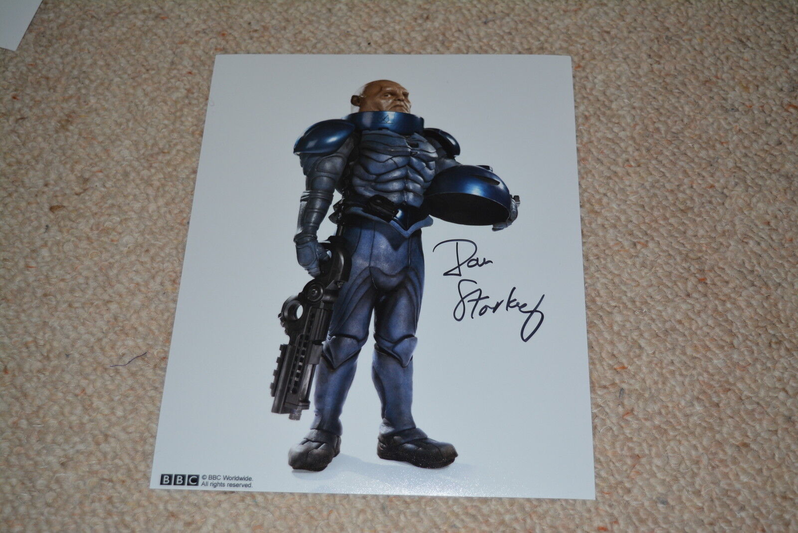 DAN STARKEY signed autograph In Person 8x10 20x25 cm DOCTOR WHO Sontaran Strax