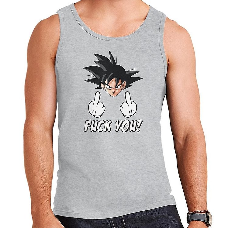 Dragon Ball Z Goku Fuck You Men's Vest