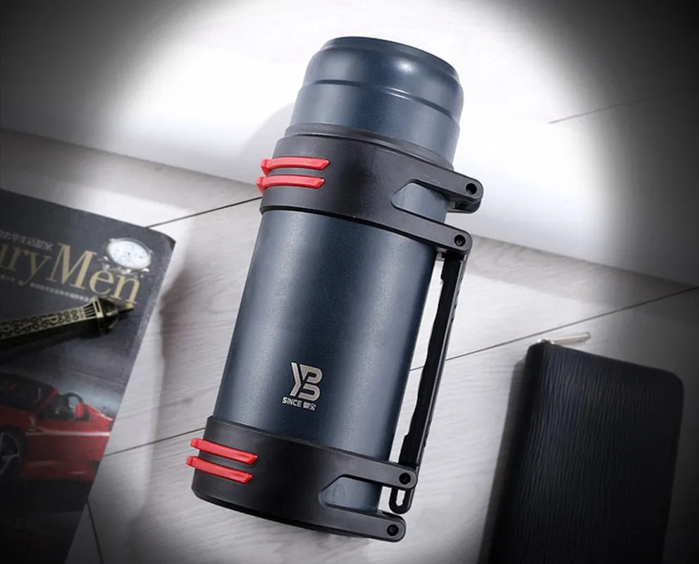 1.6l/2l/2.5l Thermos Flask Outdoor Travel Pot Outdoor Stainless Steel Termos Large Capacity Thermo Cup Water Bottle ThermosFlask