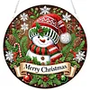 Diamond Painting Acrylic Snowman Pendant Kits for Home Wall Decor