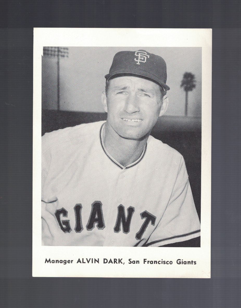 Alvin Dark 1960's San Francisco Giants 5x7 Picture Pack Photo Poster painting