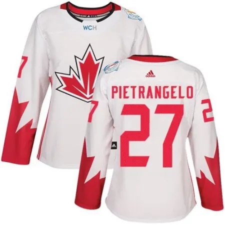Team Canada #27 Alex Pietrangelo White 2016 World Cup Women's Stitched NHL Jersey