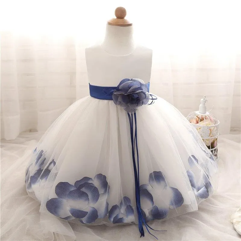 Cute Girl Infant Party Dress For 1 Year Baby Girl Birthday Frock Toddler Girl Christening Gown Baby Purple Dresses For Baptism