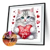 Diamond Painting-DIY Crystal Rhinestone Love Cat