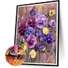 Coquelicot-Ronde Drill Diamant Peinture -40*50CM 