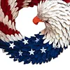 American Eagle Flag Patriotic Wreath 2026 USA 250 Decorations 250th Anniversary Eagle Wreath for 4th of July for Front Door Wall Party Holiday Decoration