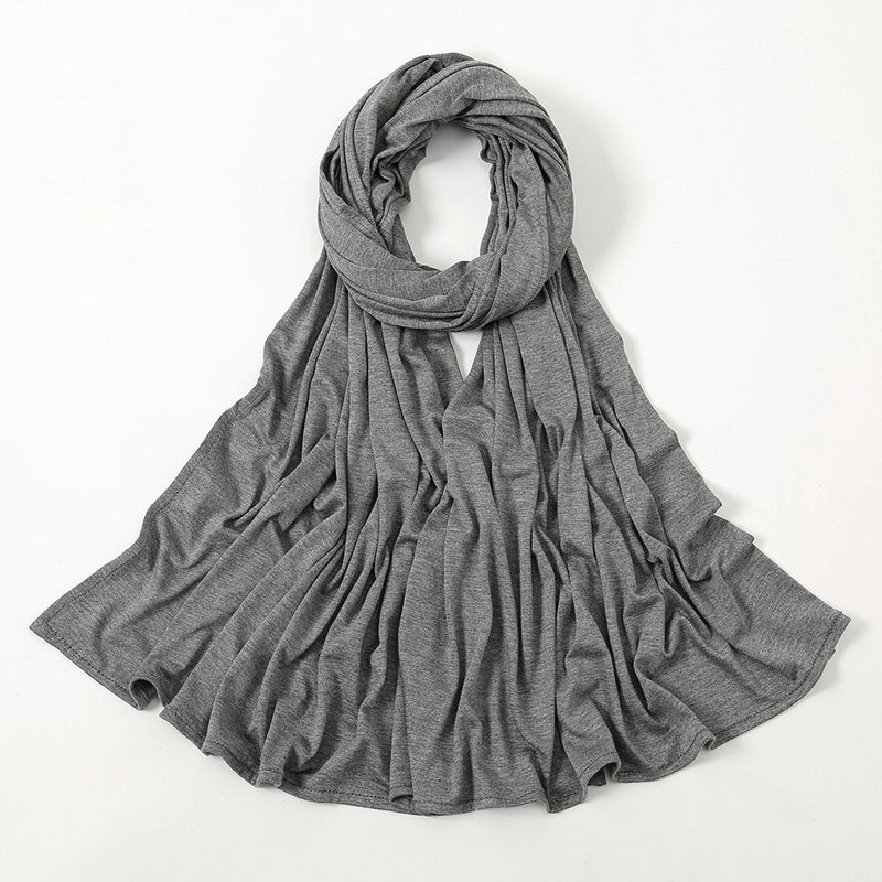 Hot New Solid Color Mercerized Cotton Jersey Scarf Soft Scarf Spot