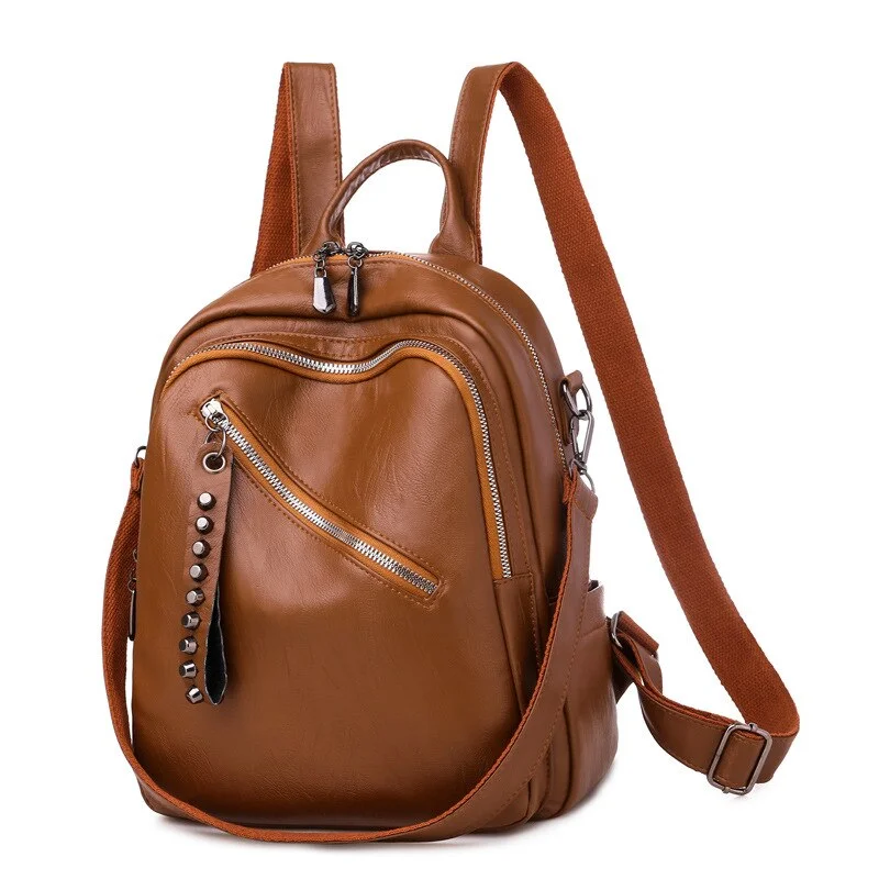 Women Backpack High Quality PU Leather Backpack for Teenage Girls School Bag large capacity Female shoulder bag Bagpack Mochila