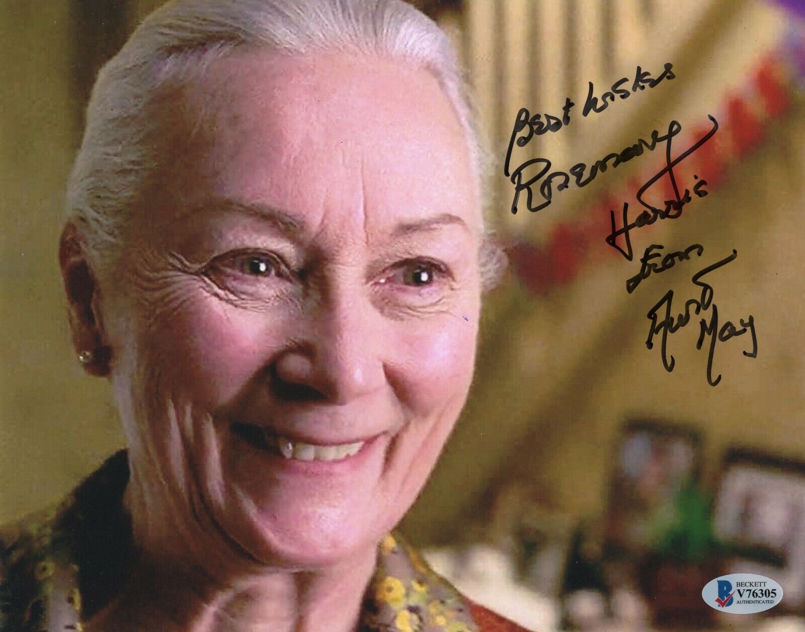 Rosemary Harris Signed Spider-Man Aunt May 8x10 Photo Poster painting w/Beckett COA V76305