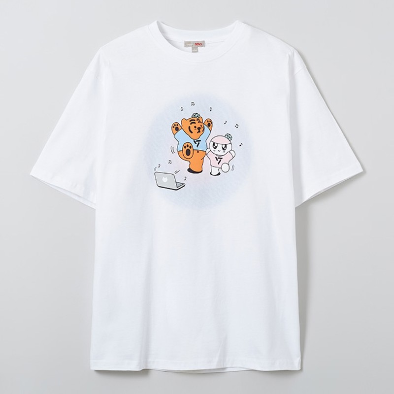 SEVENTEEN Collaboration BONGBONGEE X MUZIK TIGER Print T-shirt officialsvtshop