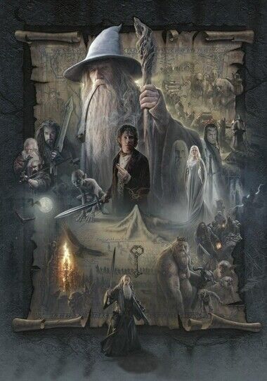 THE HOBBIT MOVIE POSTER - Photo Poster painting QUALITY INSERT -  POST!